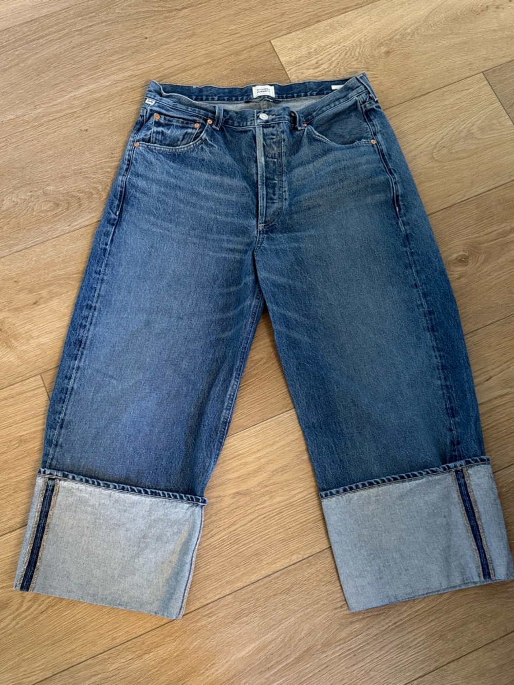 Citizens of Humanity Ayla Wide Cuff Crop Jeans